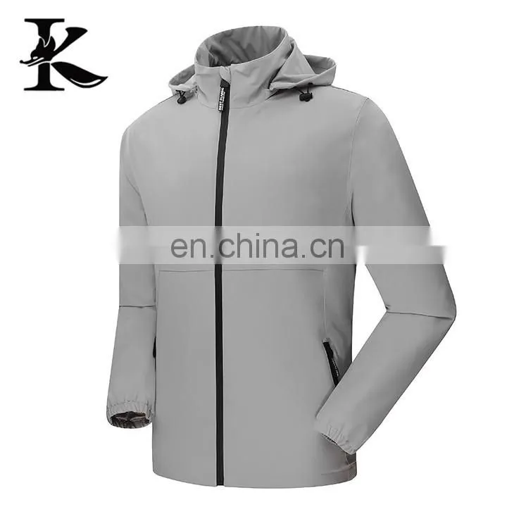 Custom outdoor waterproof jacket winter windbreaker for men