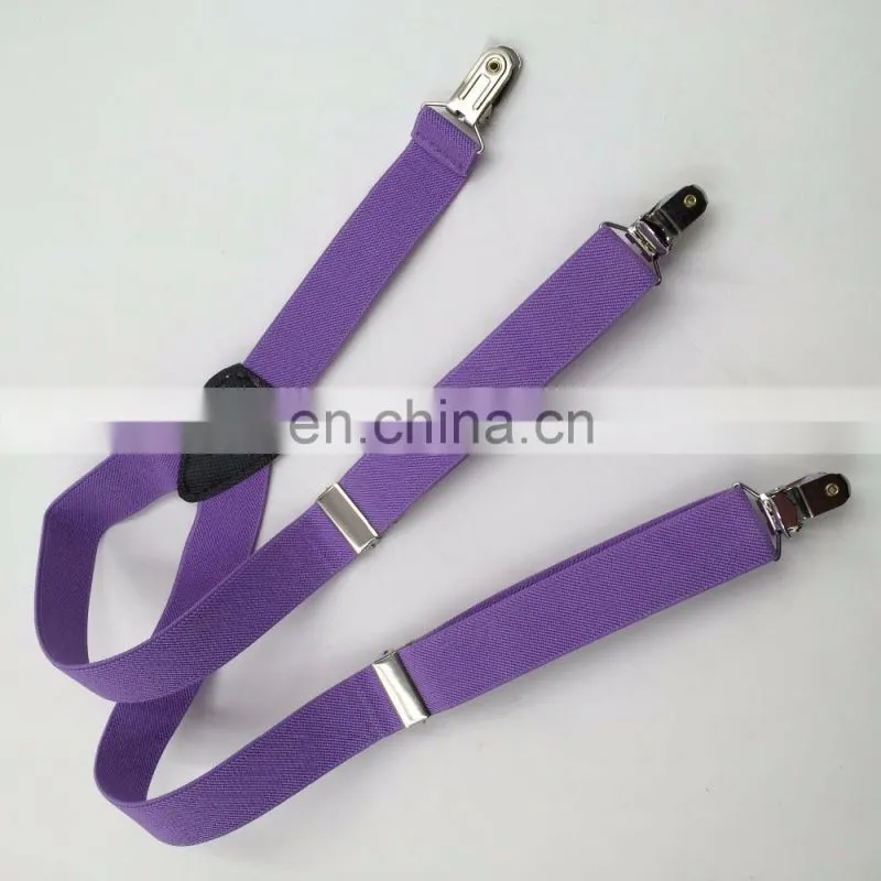Yiwu Factory Wholesale Custom Elastic Colorful Skinny Suspender Belt