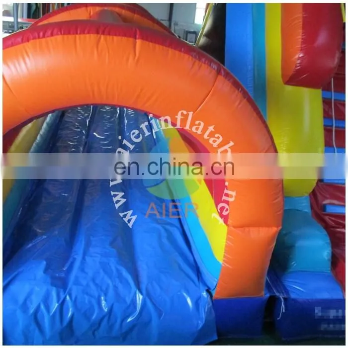 Rainbow inflatable slip and slide