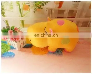 2015 hot new design pink hippo animal plush toy