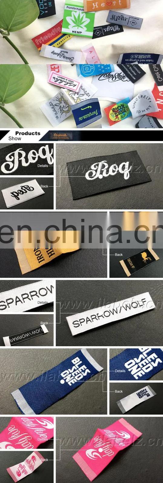 garment labels clothing label gold metallic woven label