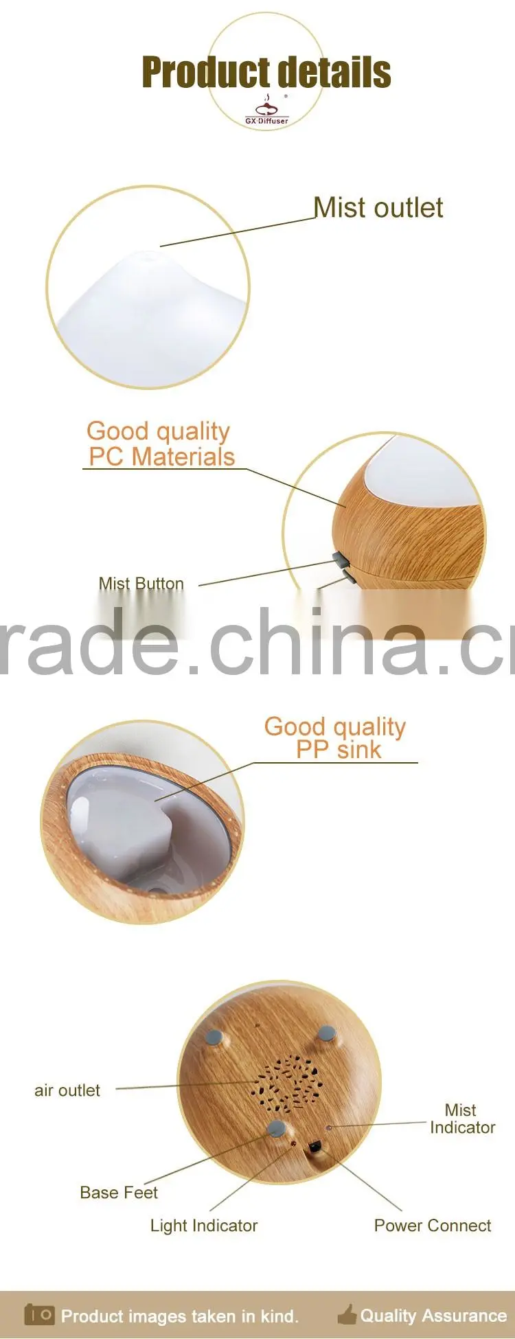 GX DIFFUSER Ultrasonic Humidifier Type and Manual Humidity Control Korean Air Humidifier