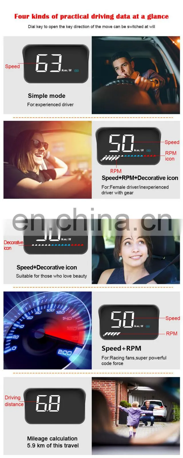 2020 best rearview mirror tpms automotive exploride obd2 led head up speed display projector navigation hud display for cars