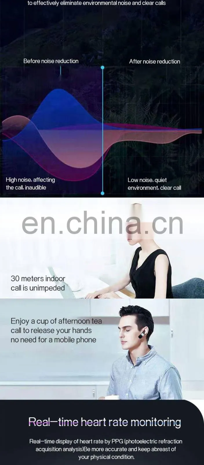 Smart Band Watch With Wireless Headset 2 In 1 Newest 2020 Men'S And Women'S Android Sport Bracelet Custom Smart Watch