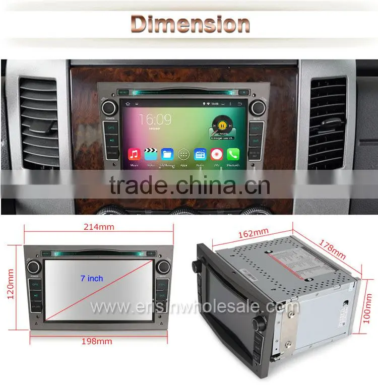 Erisin ES2681P 7" 2 Din Android 4.4.4 Car DVD Player for Astra H