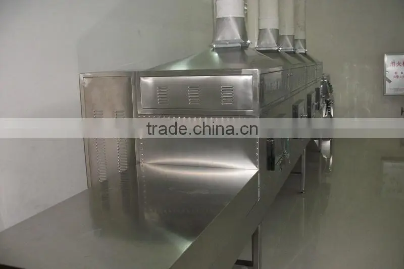 High efficient continuous microwave dryer