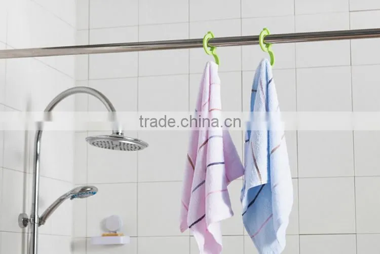 2Pcs/Set Candy Color Plastic Bag Hook Hanger