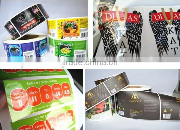 Transparent company logo Labels,Transparent label Screen Printing