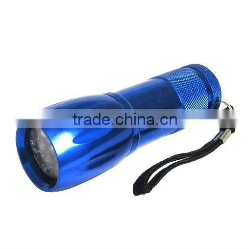 metal 9 led pocket flash light