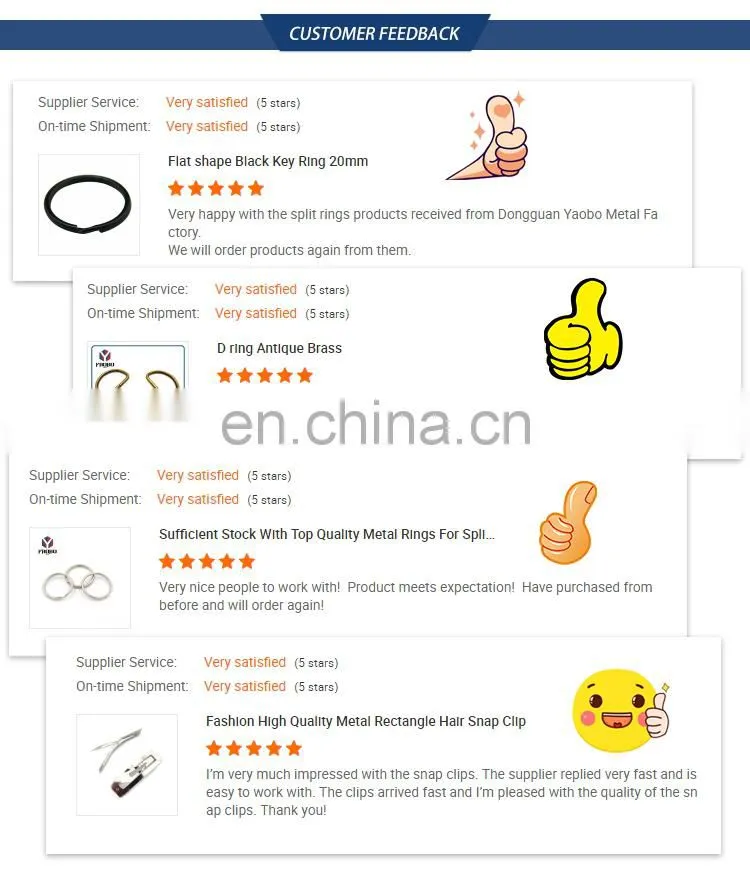 Hot Sell Customize Metal High Quality Key Split Ring Black