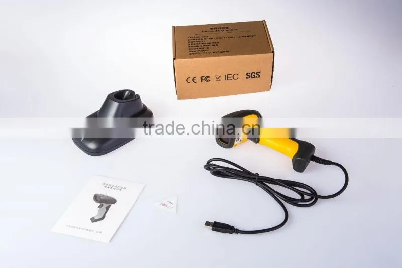 RD-6870W Waterproof Laser Wireless barcode scanner, Low price handheld barcode reader with Memory