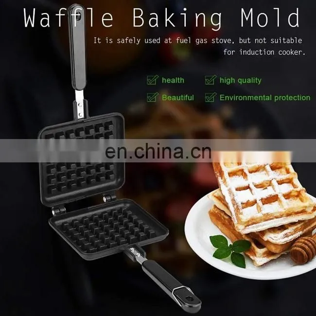Aluminum Square Waffle Maker Pan