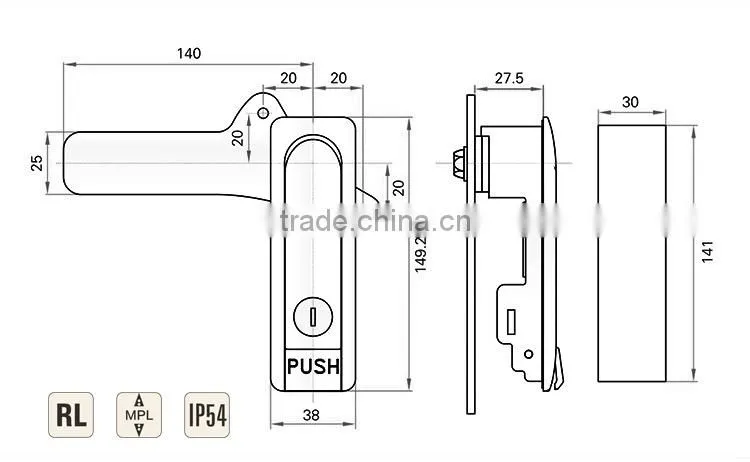 Wholesale High quality ROHS electric box lock for industry use