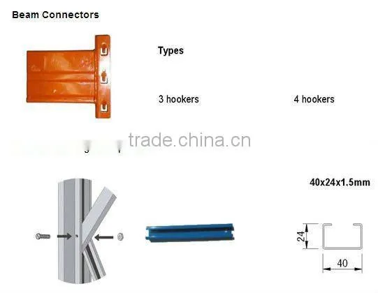 ISO material steel Q235 B hot sale heavy duty pallet rack