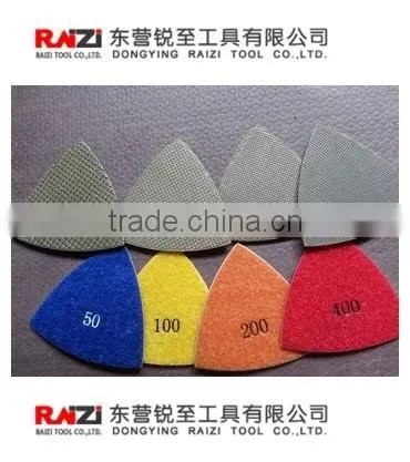 Triangle Electroplated Wet Polishing pad