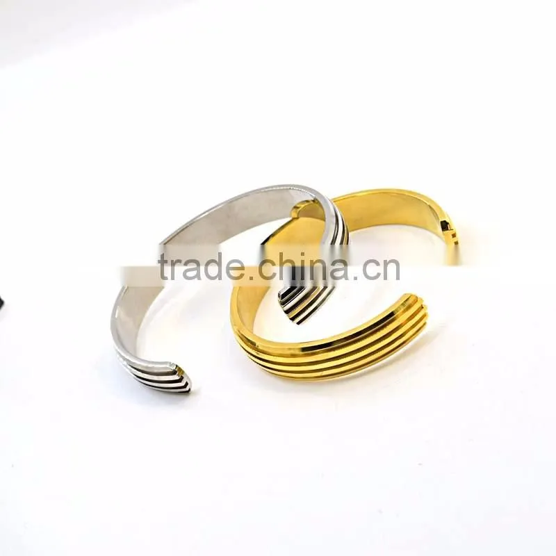 new gold chain design for men blank stainless steel cuff bracelet