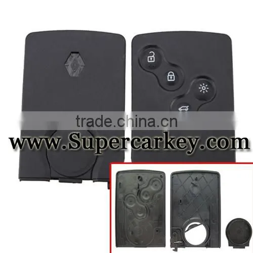 Best quality Replacement Smart Card 4 Button Key Case Fob For Renault Laguna Koleos