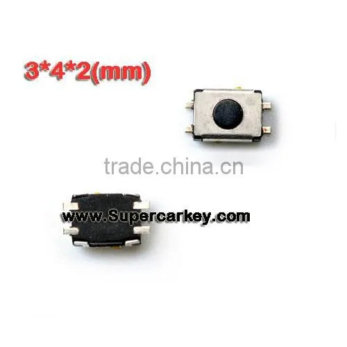 Remote key button 10pcs/lot (3*4*2 mm)with 4 legs
