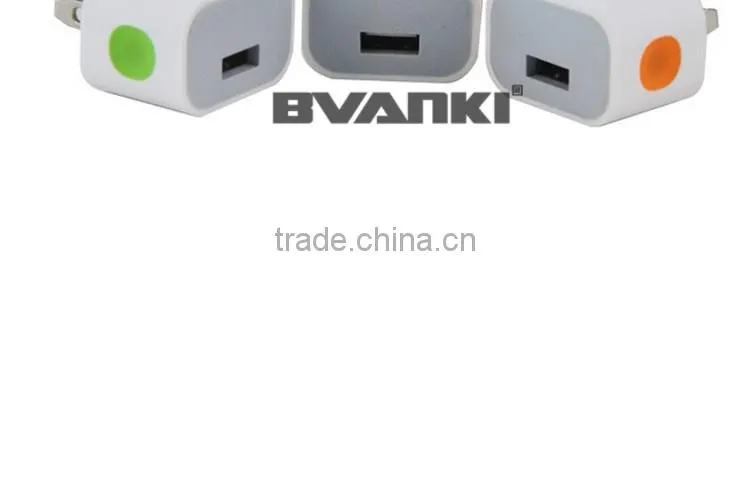 Phone Gadget New Product Wholesale LED USB Wall Charger For iPhone,5V 1A Super Fast Mobile Phone Charger,USB Charger Adapter