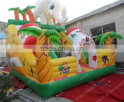 New Virgin forest slide inflatable slide cheap inflatables land bouncer