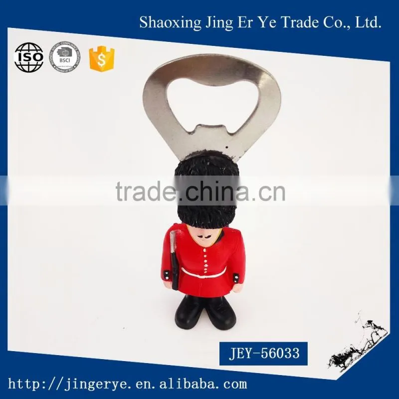 resin character shape design beer bottle opener