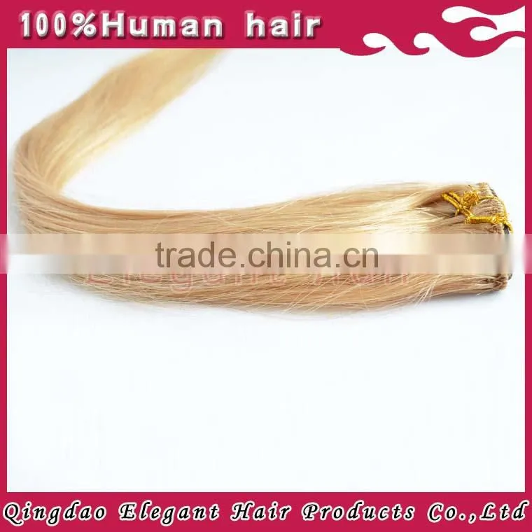2015 Wholesale brazilian top grade 7A high quality straight clip in hair extensions