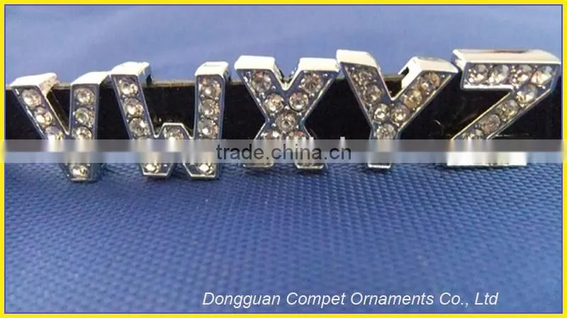 Supply All Size Letters,alloy diamond letters, 10mm slide letters