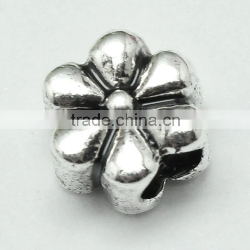 Pdora Jewelry Accessories the Red Hibiscus Hanging and Slider DIY Zinc Alloy Beads