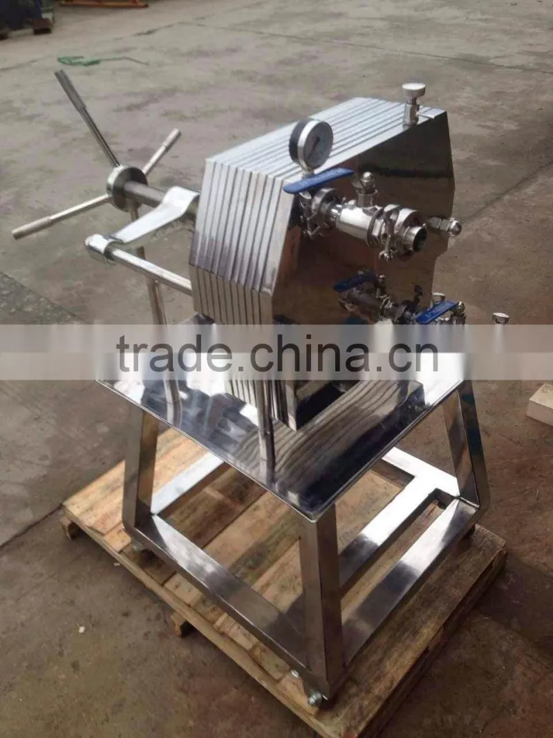 High Quality Stainless Steel Plate Frame Filter Press Machine