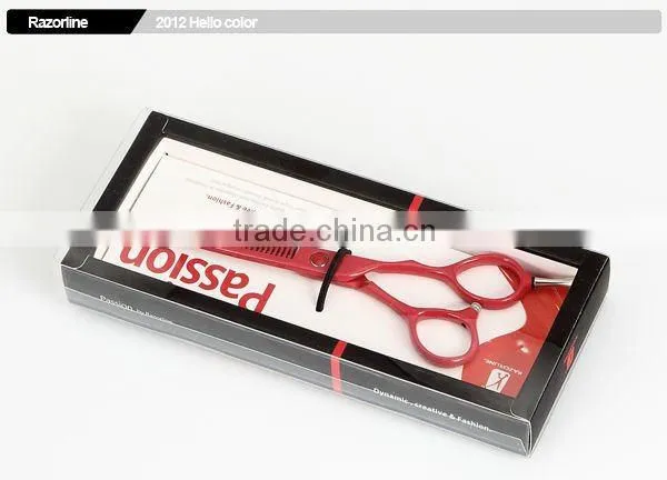 Red Teflon Coating in SUS420J2 Stainless Steel hair scissors