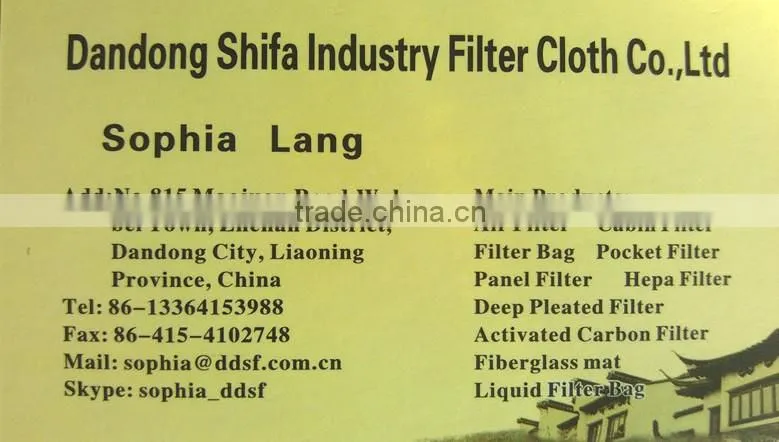 Galvanized frame air filter system hepa filter
