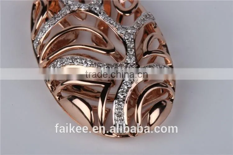 Top sale Gold pendant designs beautiful 925 sterling silver jewelry Gold plated dubai pendant necklace