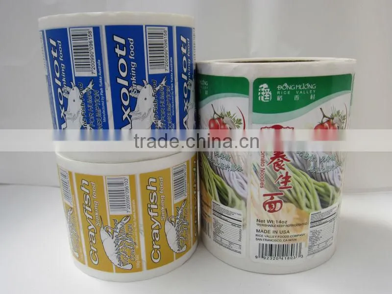 nontoxic food label sticker for pack
