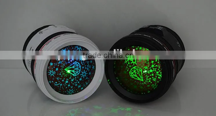 2 colors star camera lens projector digital alarm clock/star projector alarm clock