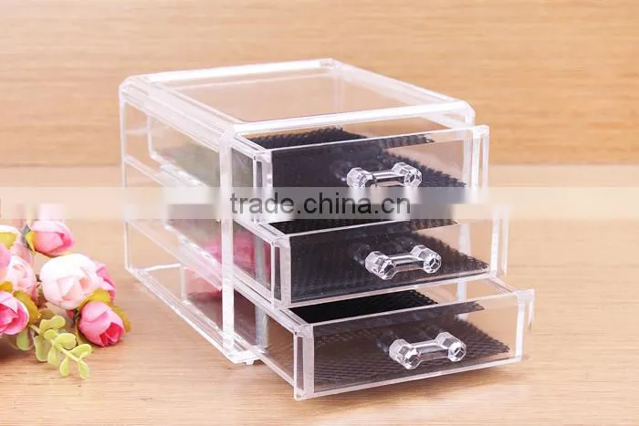 C50 ANPHY Cube Makeup Organizer box 3 drawers jewelry accessory display box