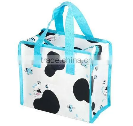 aluminium lamination, recycle pp non woven lamination zipper bag pp woven zipper bag shopping bag with zipper