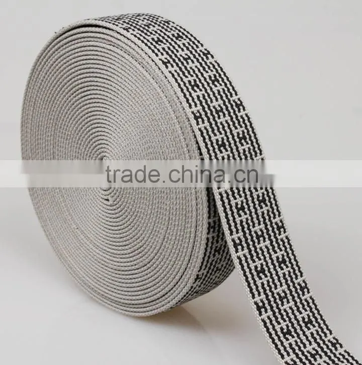 3.8cm mixed color beads pattern polyester webbing,folk style jacquard webbing