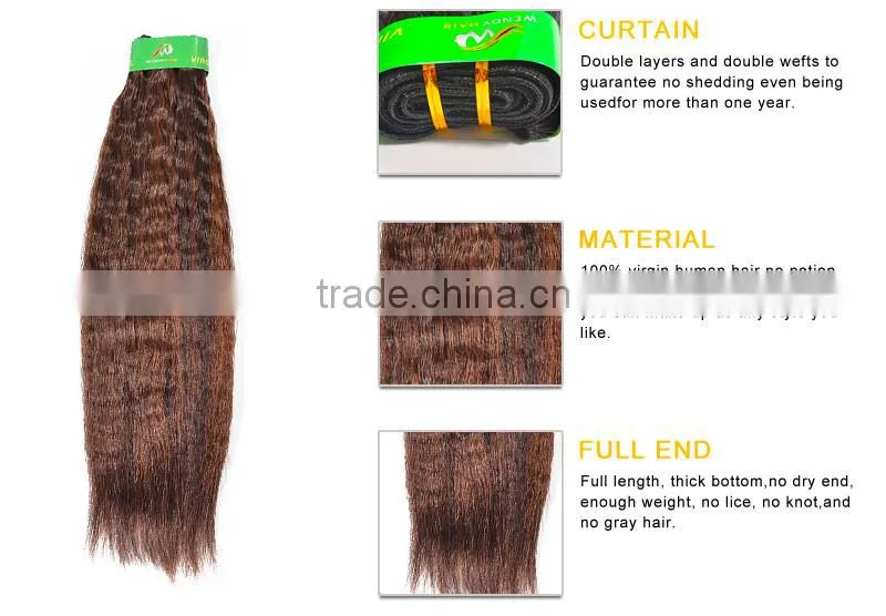 Best Quality Best After-Sale Service New Style Perm Yaki Body Straight Natural Wavy Malaysian Virgin Hair