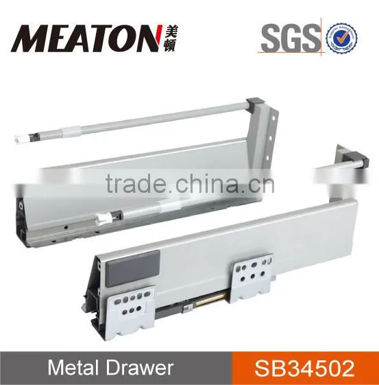 High grade 3 sides metal sliding tracks for hotel furniture