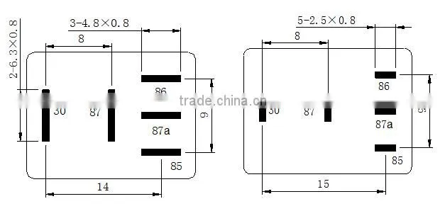 Automotive relays miniature relay 4 pin 5pin 12V 35A 24V WM650