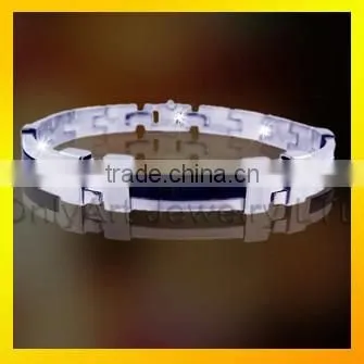 Stainless steel charm bracelet good quality 2016 custom bangle bracelet