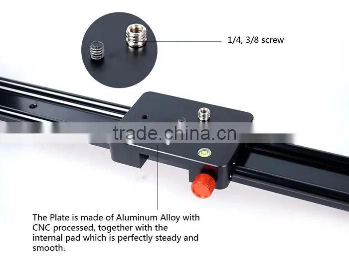 Aluminum Alloy Sliding-pad Video Track Slider Dolly Slider Video Stabilizer System 120CM 48''
