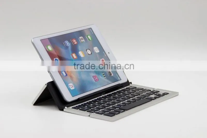 2015 New design Universal Ultra-slim folding Bluetooth keyboard for all tablets and smart phones