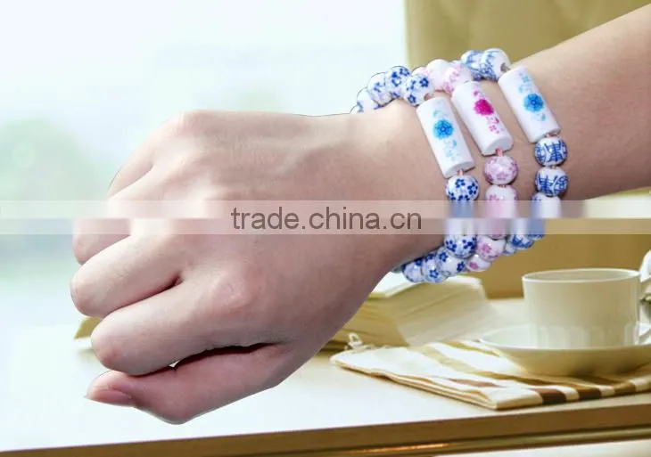 Creative ceramic bracelet charging cable for Iphone and Android
