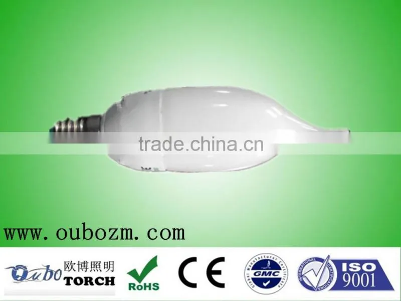 7w candle bulb E27 light with R55 cup global lamp