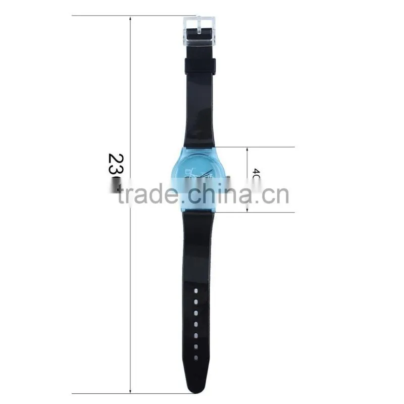 ZHONGCHEN 2618 Summer Cartoon Bicycle Male and Female Silicone Watch Fashion Women Dress Wristwatch Analog Casual Quartz Watch R