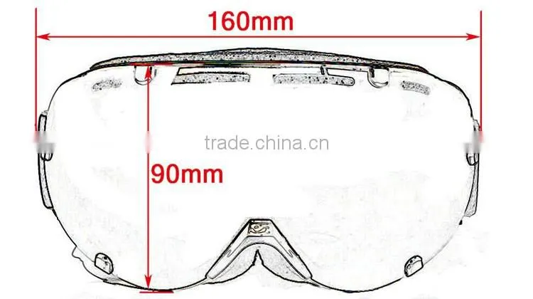 BJ-MG-017A New Professional Ski Goggles Ski Glasses Skiing Snowboarding Men Women Snowboard Snow Goggles
