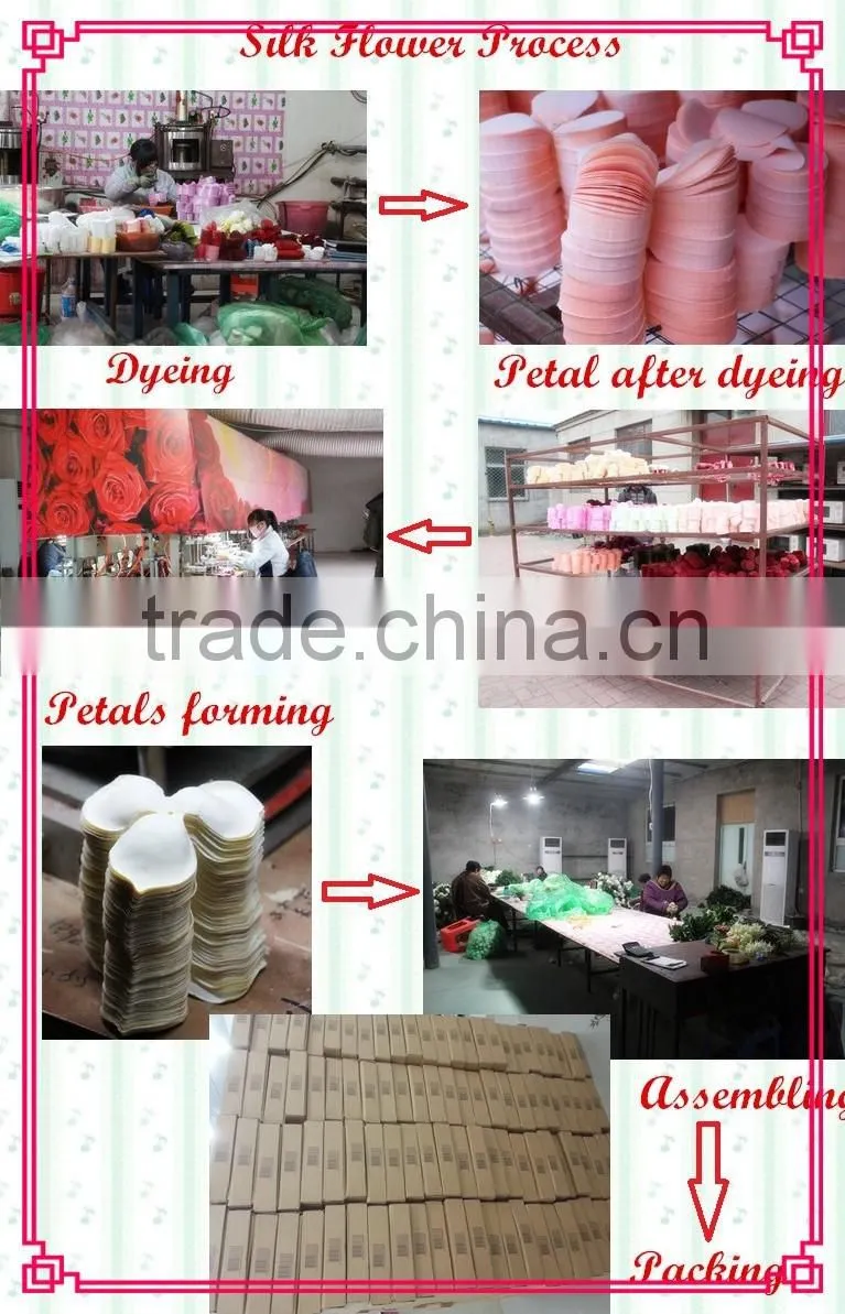 Made hand decoration indoor and outdoor pink real touch callas