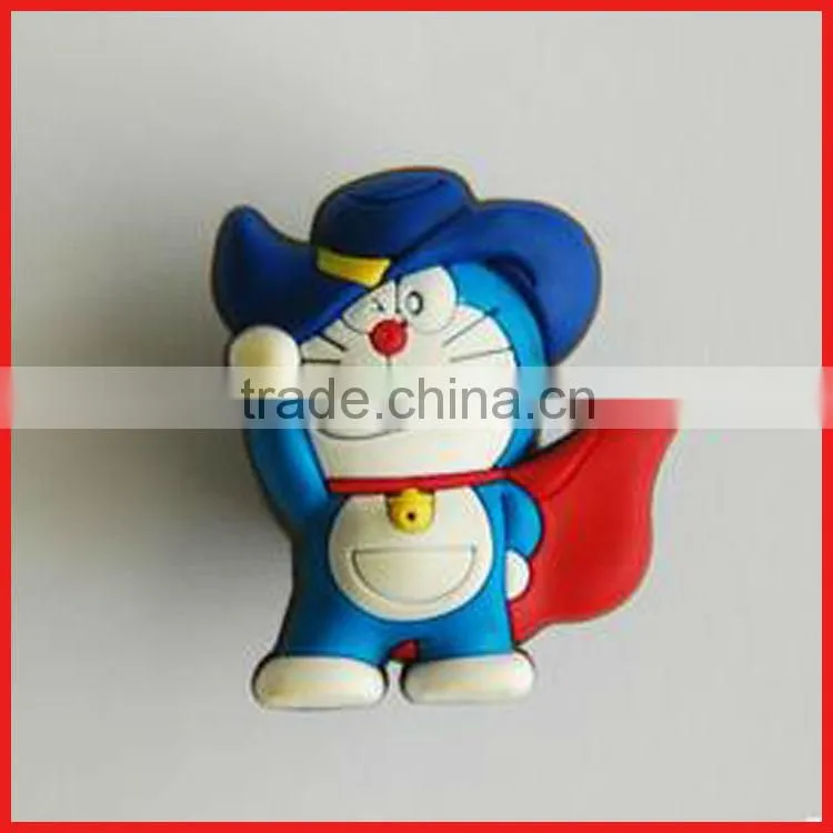 Promotional 3d plastic animal shoe buckle/PVC Tiger shoe buckle