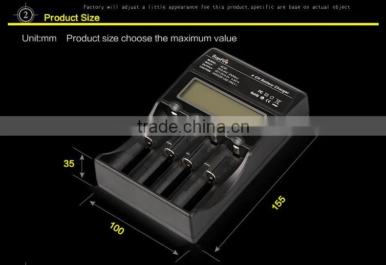 18650 Battery Charger Four-Slot Charger